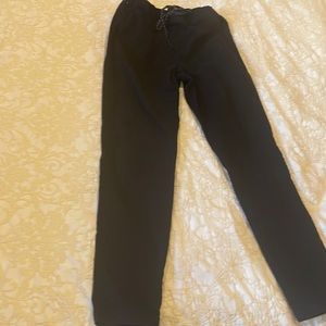 Men's Black elastic waist with tie.